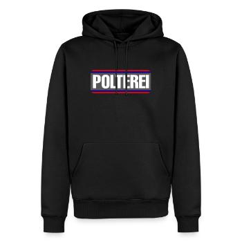 Polterei Spaß Junggesellenabschied - Männer Premium Bio Hoodie - Schwarz - Vorne - Nico (187cm)