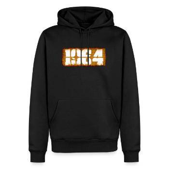 1964 - Men’s Premium Organic Hoodie - black - Front - Nico (187cm)