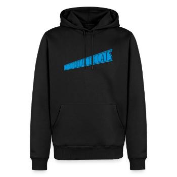 Animaux de compagnie tous les chats - Sweat à capuche Premium bio Homme - noir - Devant - Nico (187cm)