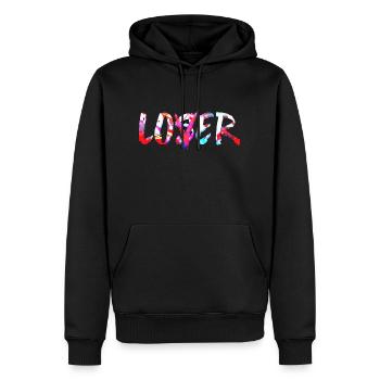 Loser Liebhaber lustiges Meme Clown Geek cooler Vintage - Männer Premium Bio Hoodie - Schwarz - Vorne - Nico (187cm)