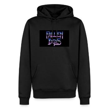 mainlogo - Men’s Premium Organic Hoodie - black - Front - Nico (187cm)