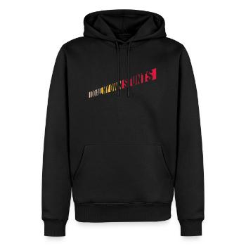 Toutes mes propres cascades - Sweat à capuche Premium bio Homme - noir - Devant - Nico (187cm)