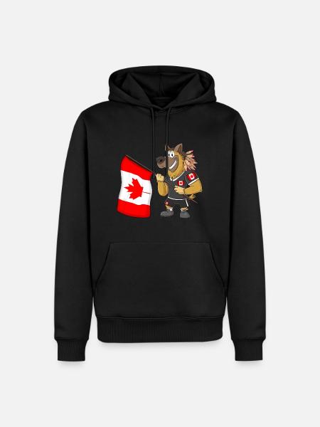 Canada Rasta Dog - Men’s Premium Organic Hoodie - black