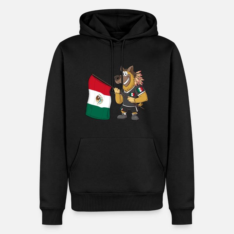 Mexiko Rasta Hund - Männer Premium Bio Hoodie - Schwarz