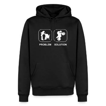 Motorrad Motorradfan Motorcross Motorradfahrer - Männer Premium Bio Hoodie - Schwarz - Vorne - Nico (187cm)