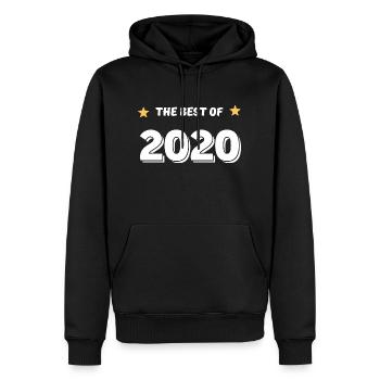 Das Beste aus 2020 - Männer Premium Bio Hoodie - Schwarz - Vorne - Nico (187cm)
