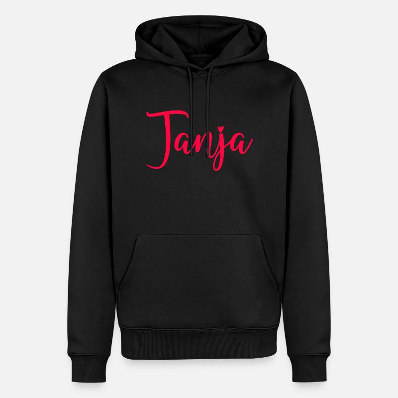 Nom Tanja - Sweat à capuche Premium bio Homme - noir
