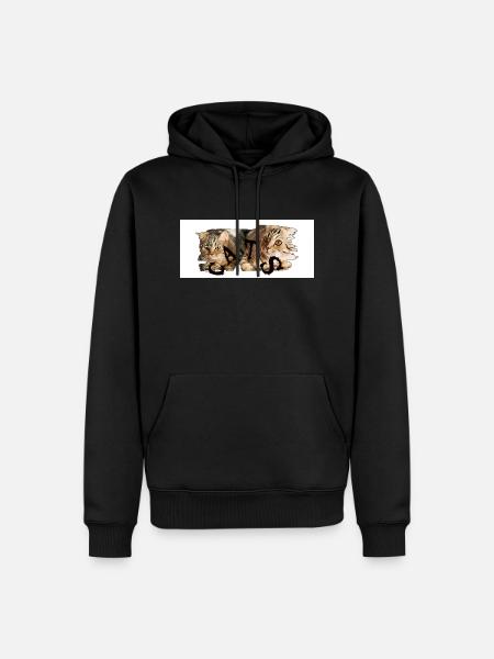 Bkh - Männer Premium Bio Hoodie - Schwarz
