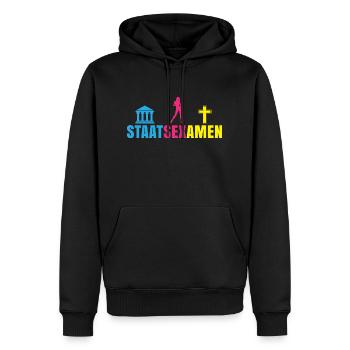 Staatsexamen Jurastudium Geschenk Student - Männer Premium Bio Hoodie - Schwarz - Vorne - Nico (187cm)