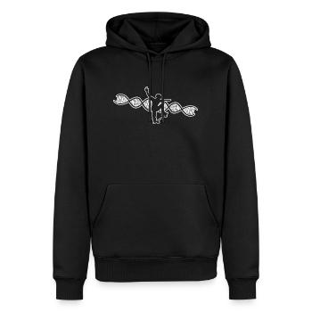 Skateboard Skateboarding Skaten Longboard Skater - Sweat à capuche Premium bio Homme - noir - Devant - Nico (187cm)