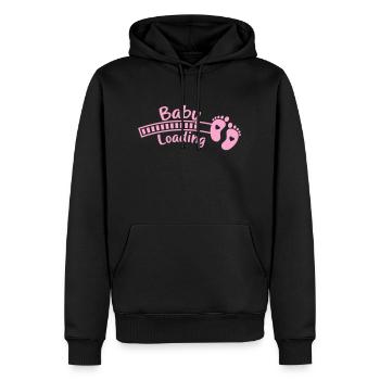 Chargement des pieds de bébé bébé - Sweat à capuche Premium bio Homme - noir - Devant - Nico (187cm)