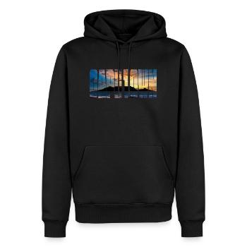 Kapstadt Tafelberg - Männer Premium Bio Hoodie - Schwarz - Vorne - Nico (187cm)