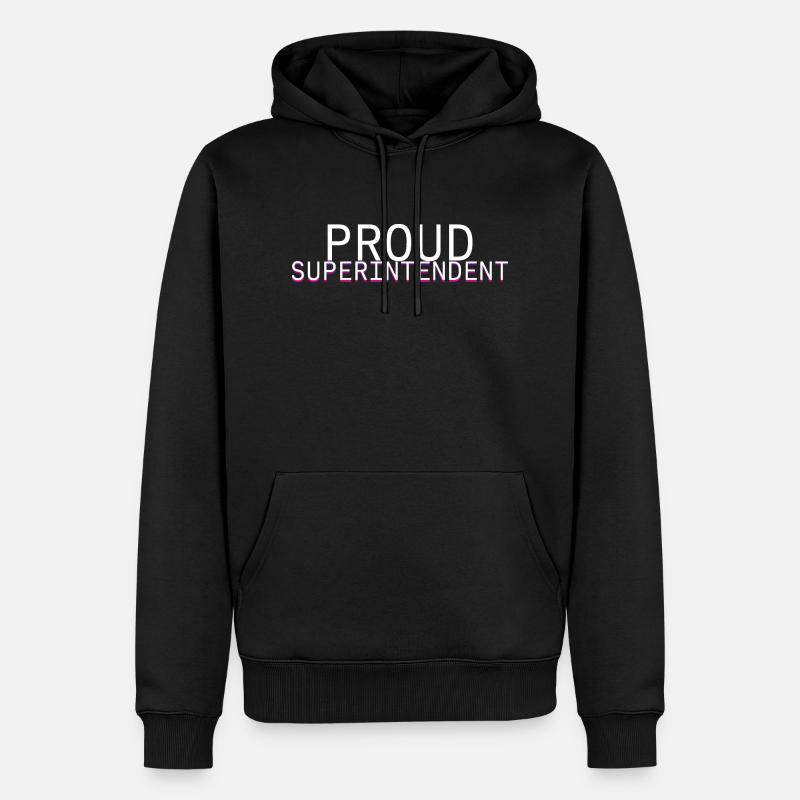 Proud Superintendent 3 - Männer Premium Bio Hoodie - Schwarz