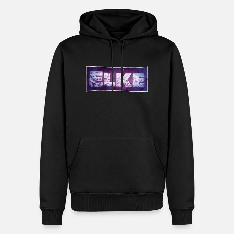 Elke - Sweat à capuche Premium bio Homme - noir