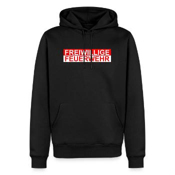 Freiwillige Feuerwehr - Männer Premium Bio Hoodie - Schwarz - Vorne - Nico (187cm)
