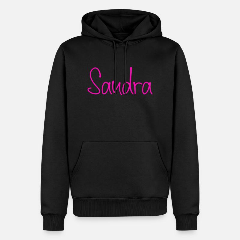 Sandra - Sweat à capuche Premium bio Homme - noir