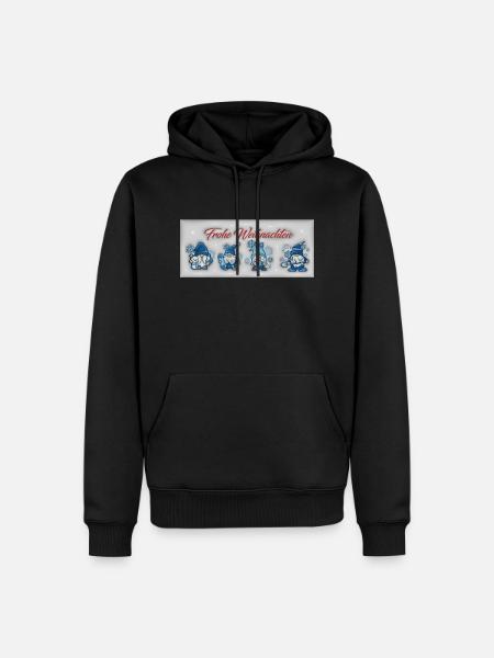 Weihnacht 3D 3 - Männer Premium Bio Hoodie - Schwarz