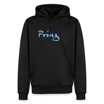 Il suffit de dire le prince me - Sweat à capuche Premium bio Homme - noir - Devant - Nico (187cm)
