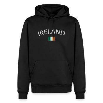 ireland - Sweat à capuche Premium bio Homme - noir - Devant - Nico (187cm)