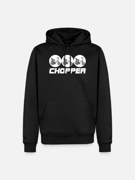 Hélico - Sweat à capuche Premium bio Homme - noir