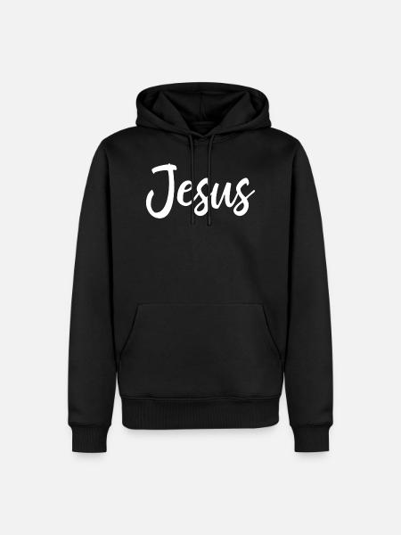 Jesus - Christians Christ Gift - Men’s Premium Organic Hoodie - black