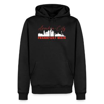 Frankfurt am Main Äppelwoi City - Men’s Premium Organic Hoodie - black - Front - Nico (187cm)