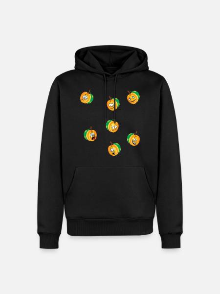 Apricot - Men’s Premium Organic Hoodie - black