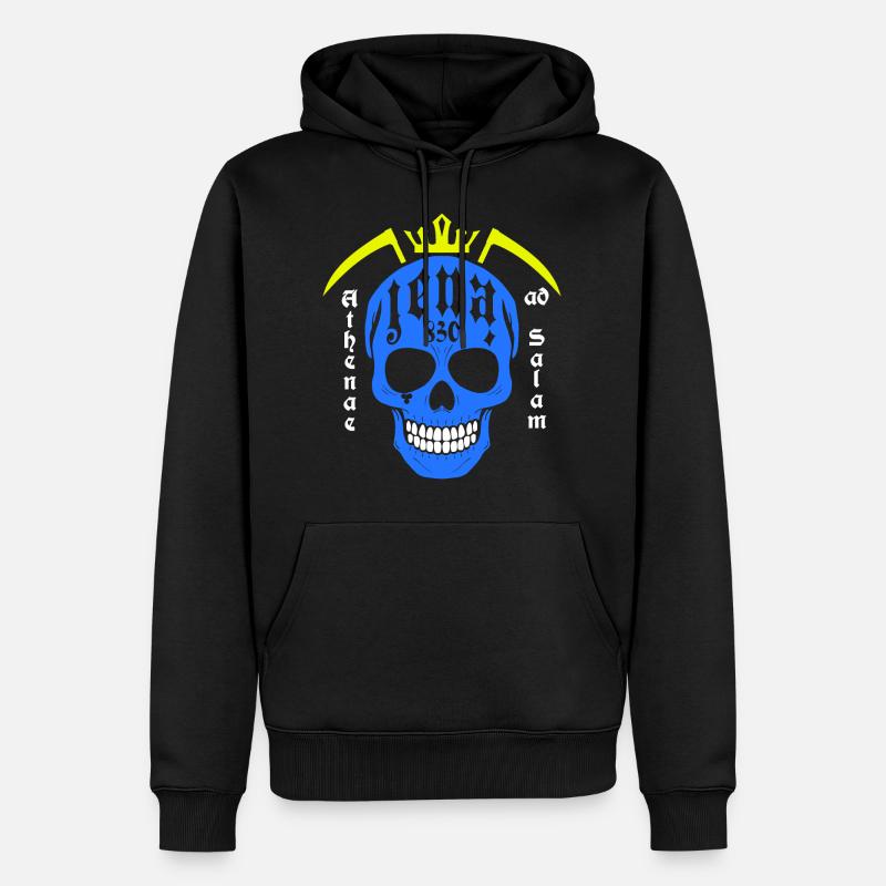Iéna - Sweat à capuche Premium bio Homme - noir