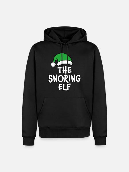The Snoring Elf - Men’s Premium Organic Hoodie - black