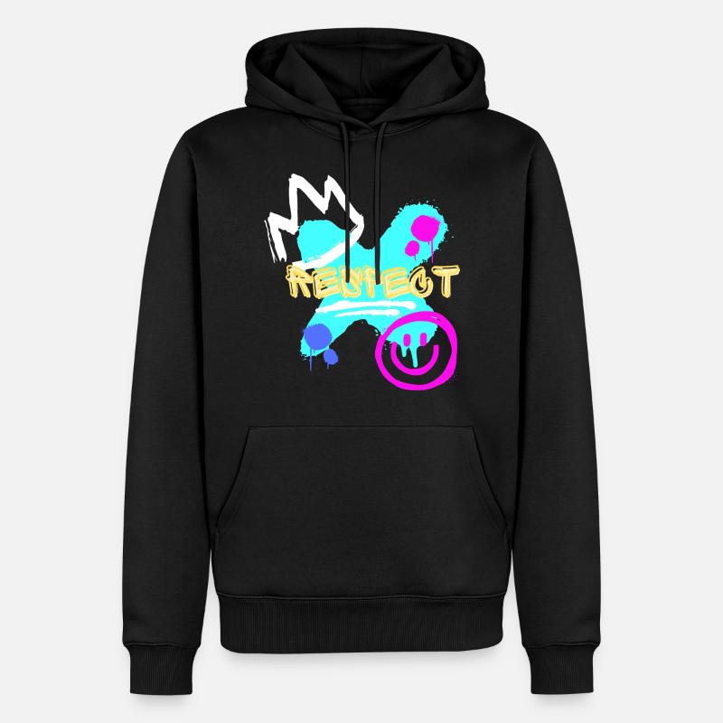 Respectez les graffitis - Sweat à capuche Premium bio Homme - noir