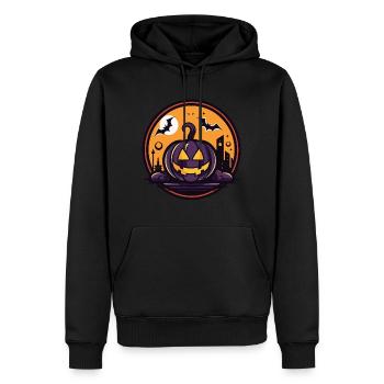 Halloween-Party - Männer Premium Bio Hoodie - Schwarz - Vorne - Nico (187cm)