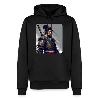 Stolzer Samurai Japan Asia Kendo Karate Ninja Judo - Männer Premium Bio Hoodie - Schwarz - Vorne - Nico (187cm)