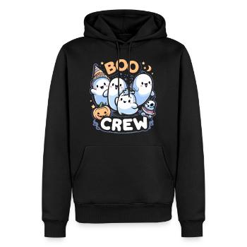 Buh-Crew - Männer Premium Bio Hoodie - Schwarz - Vorne - Nico (187cm)