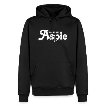 Syndrome d’Aspie Asperger - Sweat à capuche Premium bio Homme - noir - Devant - Nico (187cm)