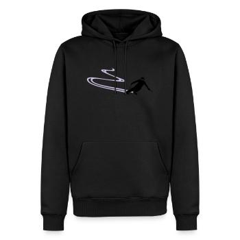 Sport - Skifahrer - Männer Premium Bio Hoodie - Schwarz - Vorne - Nico (187cm)