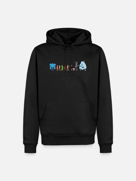 Crew Nakama - Sweat à capuche Premium bio Homme - noir