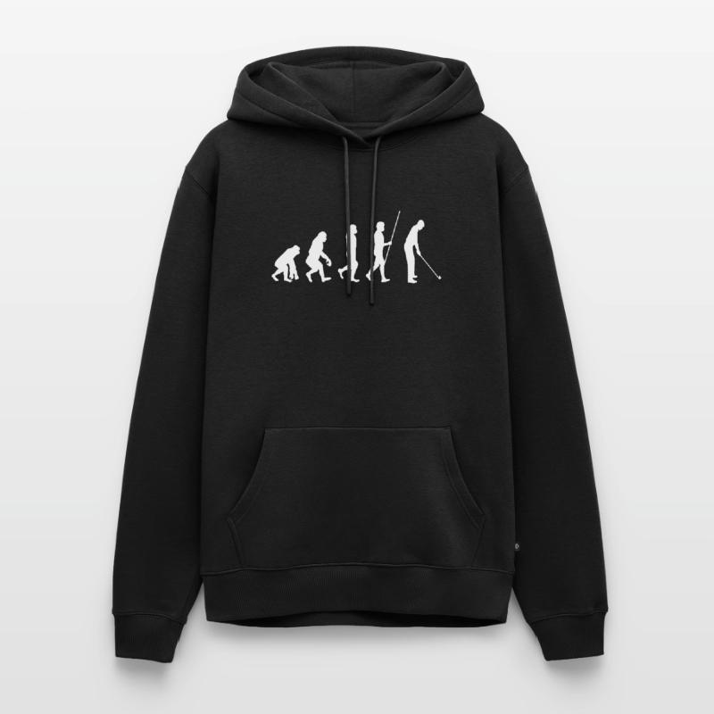 Golf Golfer Evolution Gift Men’s Premium Organic Hoodie