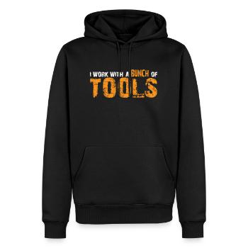 I Work With A Bunch Of Tools 10 - Männer Premium Bio Hoodie - Schwarz - Vorne - Nico (187cm)