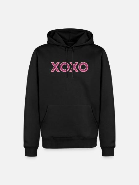 xoxo 3 2 - Männer Premium Bio Hoodie - Schwarz