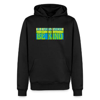 Vous pouvez être gentil - Sweat à capuche Premium bio Homme - noir - Devant - Nico (187cm)