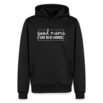 Les bonnes mamans disent de gros mots. Belles citations disant pour - Sweat à capuche Premium bio Homme - noir - Devant - Nico (187cm)