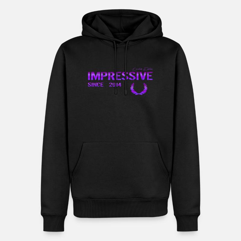 Impressive since 2014 - Männer Premium Bio Hoodie - Schwarz
