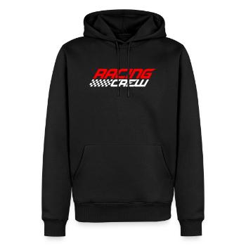Racing Crew Cool Team Saying Love Racing Car Driving - Men’s Premium Organic Hoodie - black - Front - Nico (187cm)