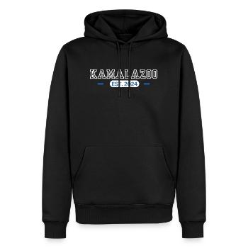 Kamalazoo Est. 2024 - Männer Premium Bio Hoodie - Schwarz - Vorne - Nico (187cm)