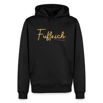 Fünfzig - Männer Premium Bio Hoodie - Schwarz - Vorne - Nico (187cm)
