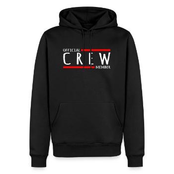 Crew Shirt Officiel Membre Ligne Shirt Cadeau - Sweat à capuche Premium bio Homme - noir - Devant - Nico (187cm)