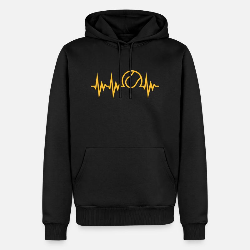Tennis Beat - Sweat à capuche Premium bio Homme - noir