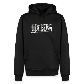 Einfach nur Heidelberg - Männer Premium Bio Hoodie - Schwarz - Vorne - Nico (187cm)