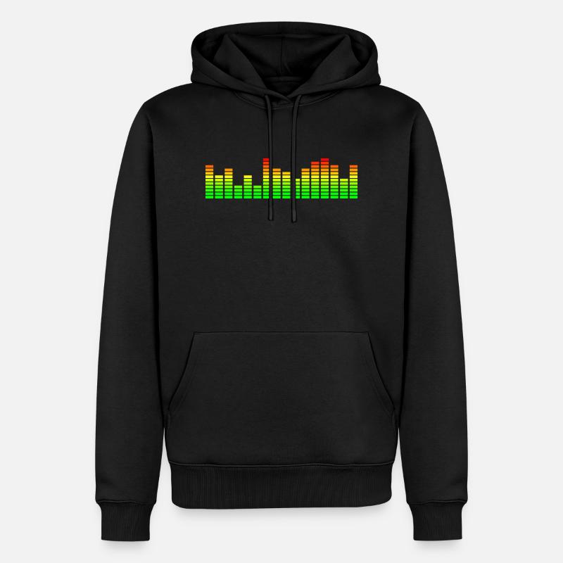 Music equalizer & visualizer - Men’s Premium Organic Hoodie - black