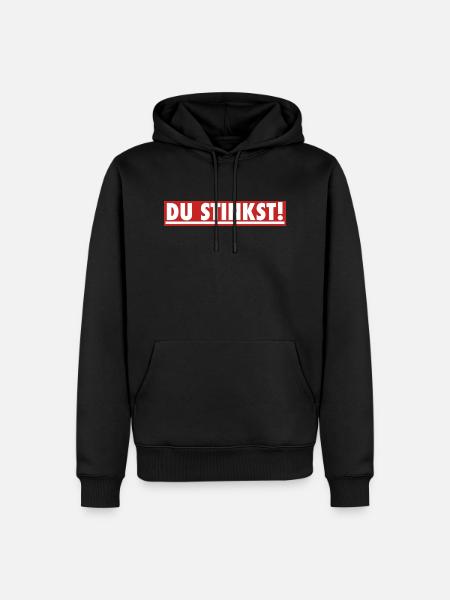 Du stinkst! - Männer Premium Bio Hoodie - Schwarz